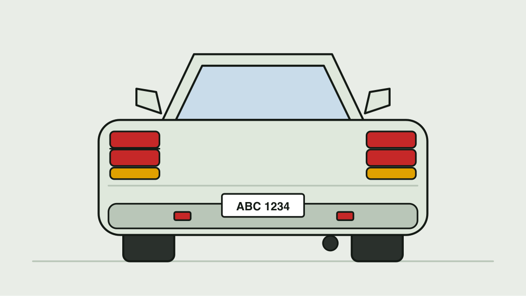 A car from the rear