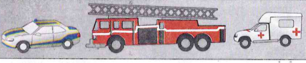 A fire- engine, ambulance or police vehicle sounding its special warning device or operating its flashing beacon takes precedence over all other traffic; move out of its course and stop. Remain stationary until it has passed.
