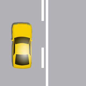 Lane Lines - Zimbabwe carriageway markings road sign