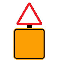 Blank Warning Sign template - Zimbabwe class a signs road sign