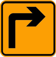 Curved Road - Zimbabwe class a signs road sign