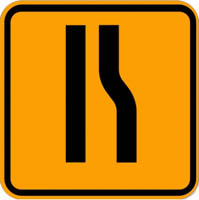 Narrow Road Sign - Zimbabwe class a signs road sign