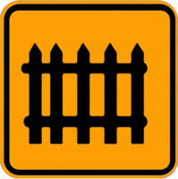 Physical Barrier - Zimbabwe class a signs road sign