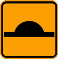 Speed Bump - Zimbabwe class a signs road sign