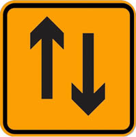 Two way Traffic - Zimbabwe class a signs road sign