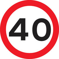 Maximum speed - Zimbabwe class b signs road sign
