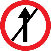 Vehicle restriction - Zimbabwe class b signs road sign