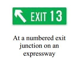 Highway exit - Zimbabwe directional signs road sign