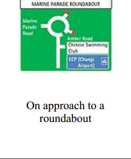 Traffic circle - Zimbabwe directional signs road sign