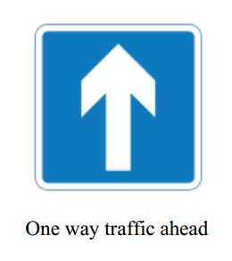 One way - Zimbabwe information signs road sign
