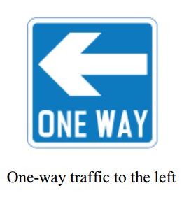 One way - Zimbabwe information signs road sign