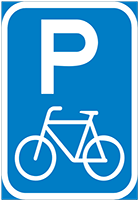 Cycle parking reservation - Zimbabwe regulatory signs road sign