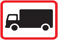 Goods vehicles - Zimbabwe regulatory signs road sign