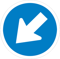 Keep Left - Zimbabwe regulatory signs road sign