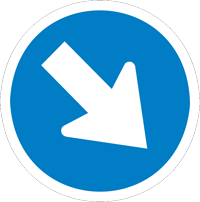 Keep right - Zimbabwe regulatory signs road sign
