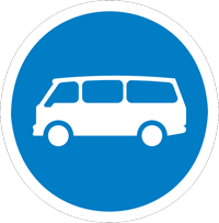 Mini buses only - Zimbabwe regulatory signs road sign