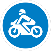 Motorcycles only - Zimbabwe regulatory signs road sign