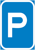 Parking reservation - Zimbabwe regulatory signs road sign