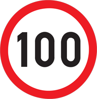 Speed limit sign - Zimbabwe regulatory signs road sign