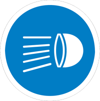 Switch headlights on - Zimbabwe regulatory signs road sign