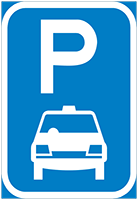 Taxi parking reservation - Zimbabwe regulatory signs road sign