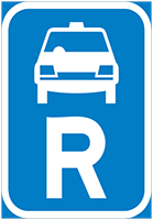 Taxi Reservation - Zimbabwe regulatory signs road sign