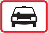 Taxis - Zimbabwe regulatory signs road sign