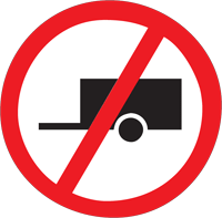 Towing prohibited - Zimbabwe regulatory signs road sign
