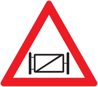 Barricade warning - Zimbabwe warning signs road sign