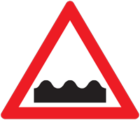 Bumpy road ahead - Zimbabwe warning signs road sign