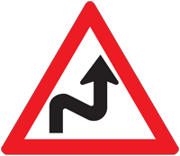 Curved Road - Zimbabwe warning signs road sign
