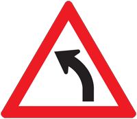 Curved Road - Zimbabwe warning signs road sign