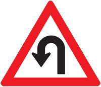 Curved Road - Zimbabwe warning signs road sign