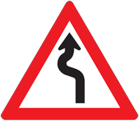 Curved Road - Zimbabwe warning signs road sign
