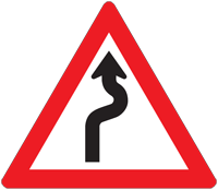 Curved Road - Zimbabwe warning signs road sign