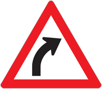 Curved road - Zimbabwe warning signs road sign