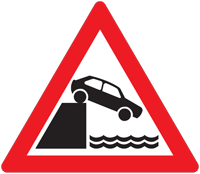 Jetty edge warning - Zimbabwe warning signs road sign