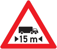 Length restriction warning - Zimbabwe warning signs road sign