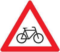 Pedal cycles warning - Zimbabwe warning signs road sign