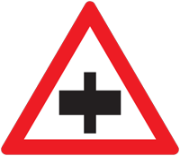 Priority junction - Zimbabwe warning signs road sign
