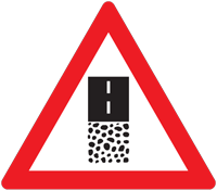 Road change ahead warning - Zimbabwe warning signs road sign