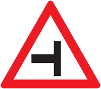 T junction - Zimbabwe warning signs road sign