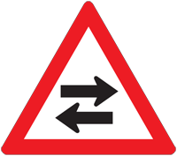 Traffic flow - Zimbabwe warning signs road sign