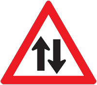 Traffic flow - Zimbabwe warning signs road sign
