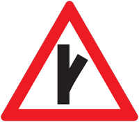 Y junction - Zimbabwe warning signs road sign