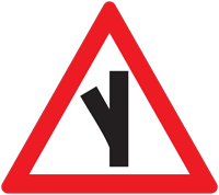 Y junction - Zimbabwe warning signs road sign